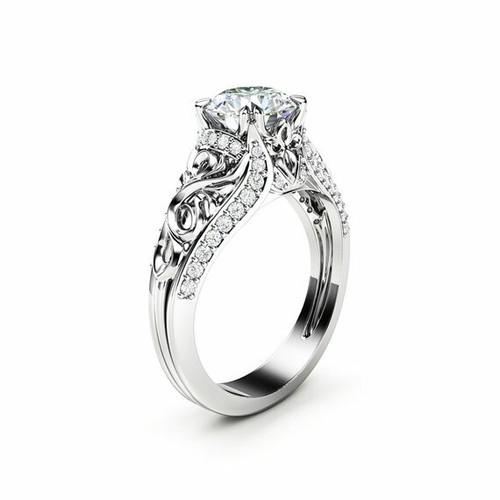 2ct round cut simulated - round,