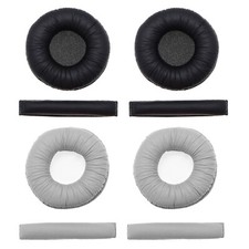 1 Pair Earpads & 2x Headband Pads for Sennheiser PX100-II PX200-II Black/Grey