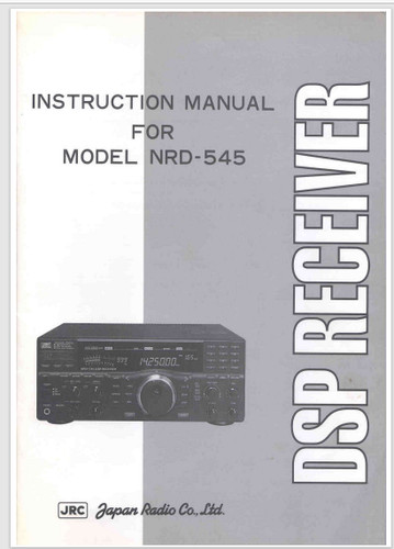 Jrc nrd 545 instruction manual - jrc,