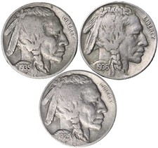 BUFFALO Indian Head Nickel lot