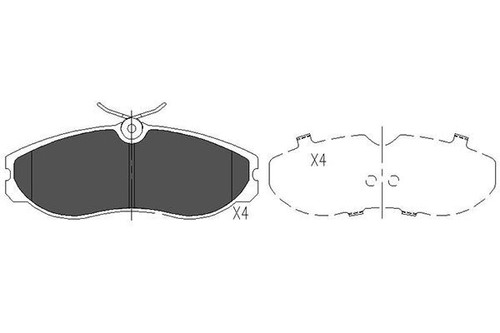 New brake pad - new,