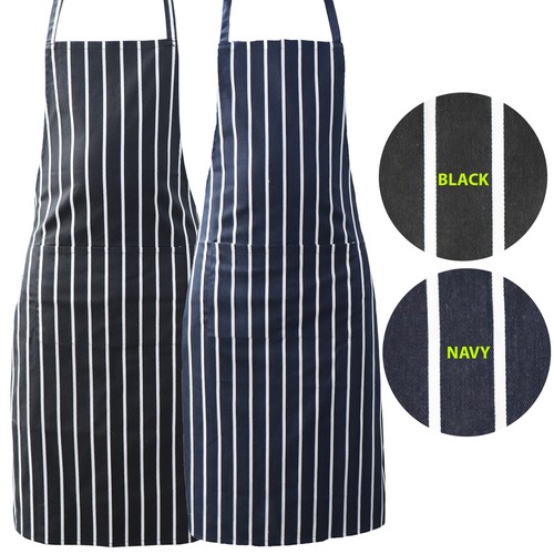 Striped apron kitchen - apron,