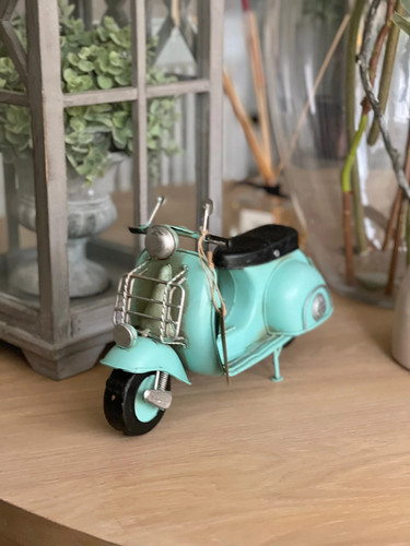 Metal scooter ornament - metal,