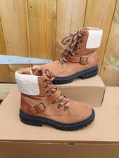 Uk 3 Girls Ankle Fashion Boots NEW winter boots Tan 