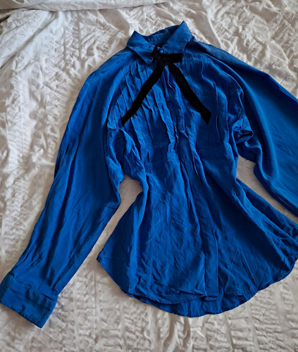 100 pure silk cobalt - silk,