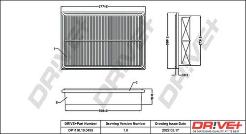 Air filter fits mazda premacy - filter, fits: