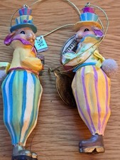 Katherine's Collection bunny Ordaments Lot of 2