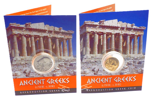 Reproduction greek coin pack - greek,