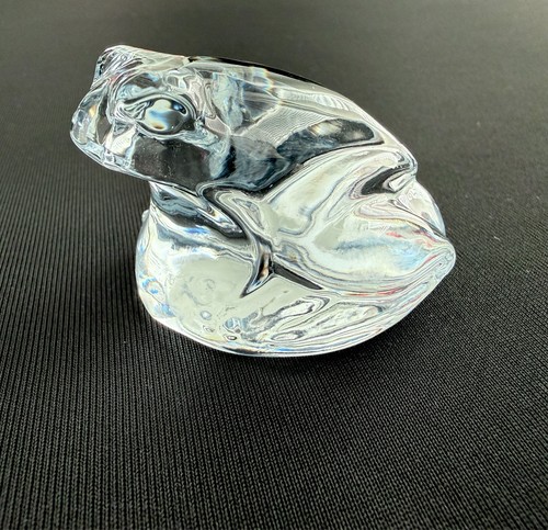 Tutbury crystal frog figurine - frog,