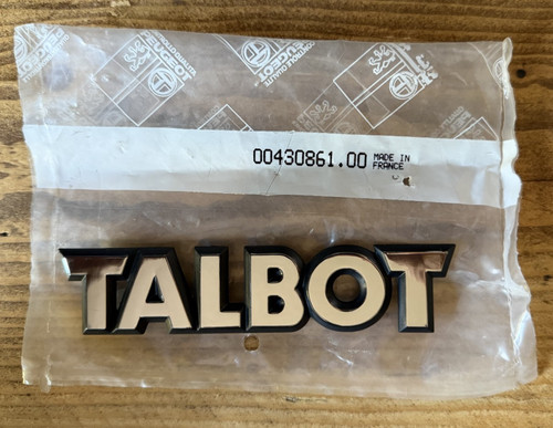 Genuine talbot boot badge part - genuine,