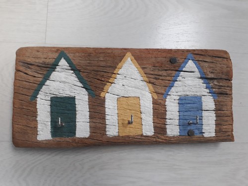 Beach hut key holder - beach,