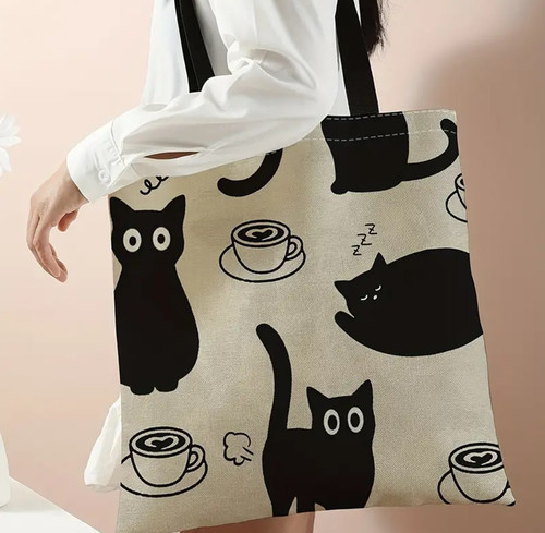 Cat pattern coffe - coffe, –