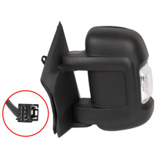 For Peugeot Boxer 2006-2017 Manual Short Arm Wing Mirror Left Passenger Side