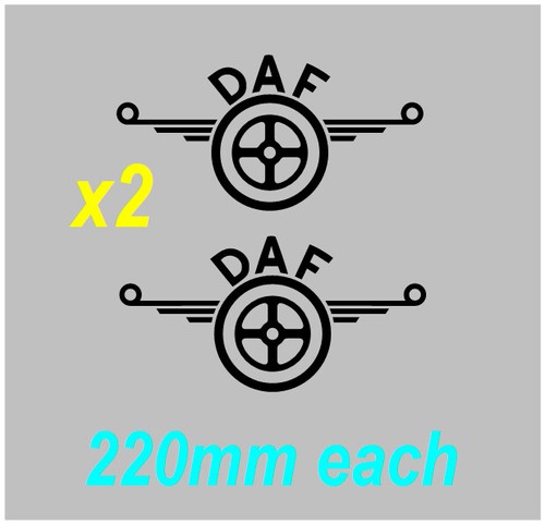Axle style truck decals - x,