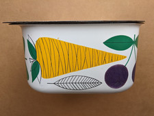 Kaj Franck Vegeta pattern Esteri Tomula vintage enamelware box Finland 1960s