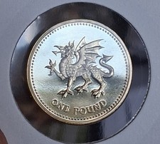 Royal Mint 1995 Elizabeth II - PROOF £1 One Pound Welsh Dragon Coin