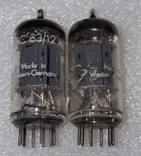 Matched Pair Tekefunken 12AX7