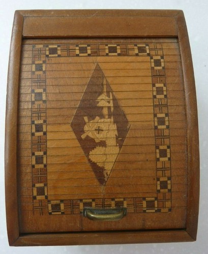 Vintage marquetry wooden - marquetry, box