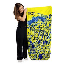 Leeds Football - Montage - Personalised Retro Beach Towel