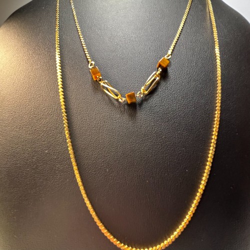 Gold layered necklace - gold,
