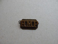H M Prison Service Brass Shoulder Title Badge MA