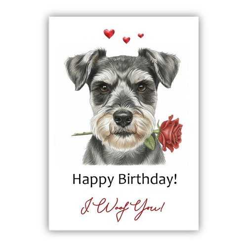 Miniature schnauzer dog - miniature,