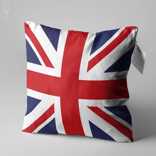 Union jack flag velvet cushion - union,