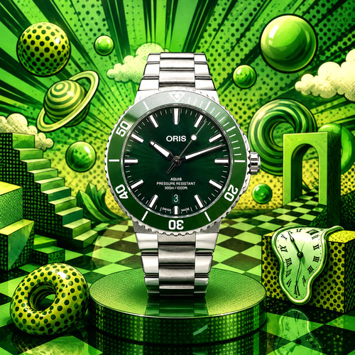2025 oris aquis date - date, mens