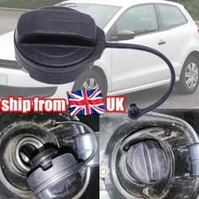 For VW Golf Jetta POLO Plastic Rubber Black Fuel Petrol Diesel Tank Filler Cap