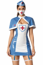 Ladies Sexy Wet Look 4 Piece