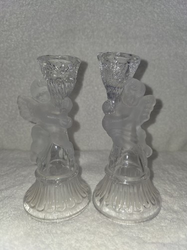Glass cherub angel - glass,