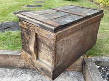Vintage Antique Fitted Carpenters Tool Chest Coffee Table Toy Box Restoration