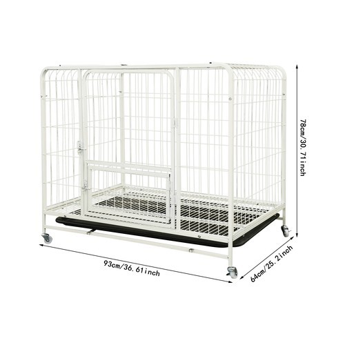 Stainless steel dog crate with - steel,