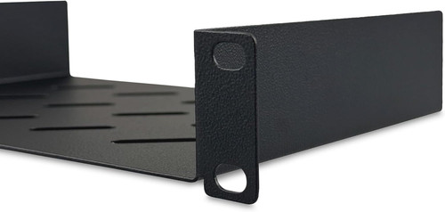 Perforated steel shelf for - 1u,
