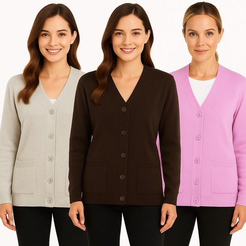 Ladies knitted cardigan - ladies,