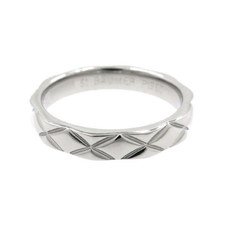 CHANEL Matelasse Ring Pt950