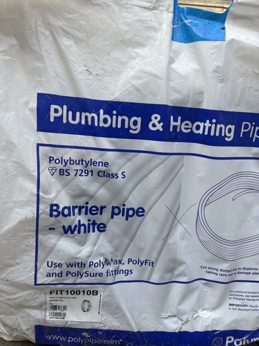 Polypipe 10mm x100m white - polypipe,