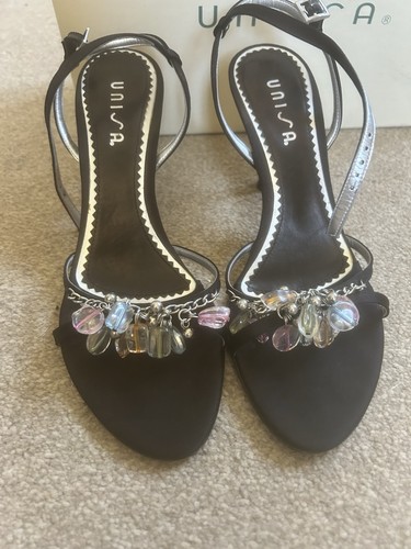 Unisas black satin strap - strap, high