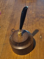 VINTAGE TURNED WOOD PEN HOLDER