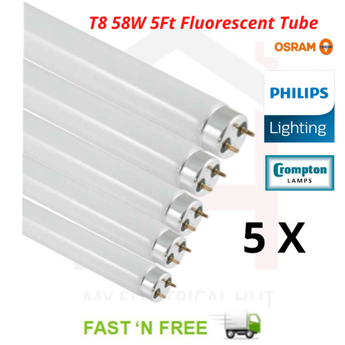 58w 5ft fluorescent tube - 5ft,