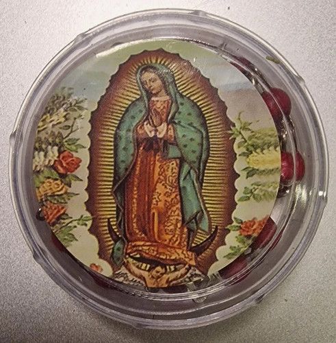 Red wooden rosary with - rosary, cross