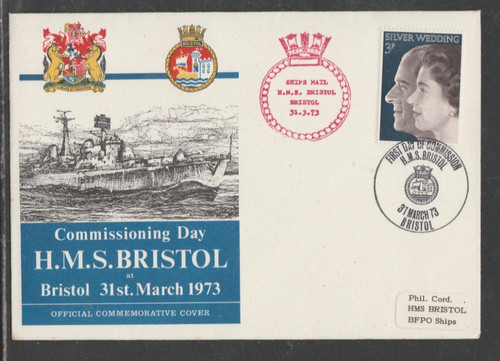 1973 commissioning hms - commissioning, of