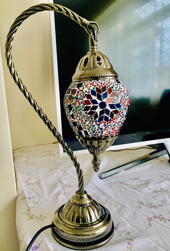 Turkish mosaic table lamp - mosaic,