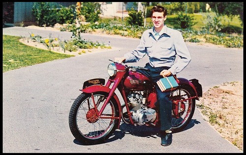 Vintage triumph motorcycle - triumph,