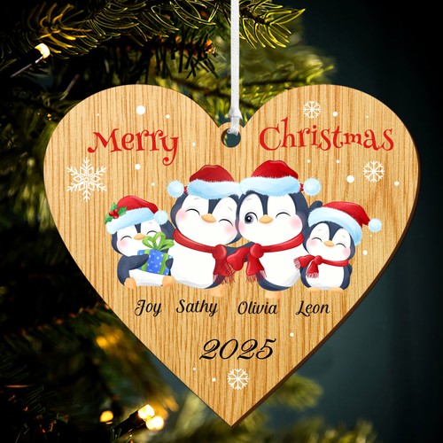 Personalised wooden family - personalised,