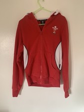 Ladies Welsh Rugby Union Hoodie Size 8/10 Official Merchandise VGC Full Zip