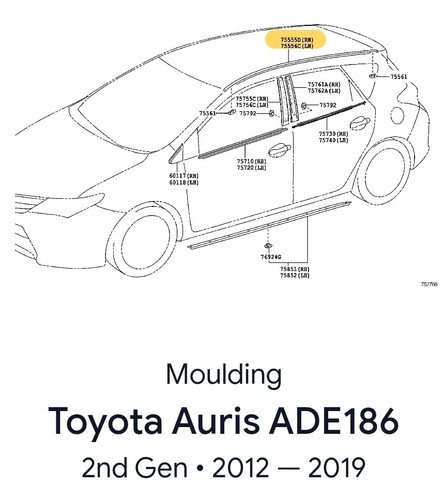Genuine toyota auris - genuine,