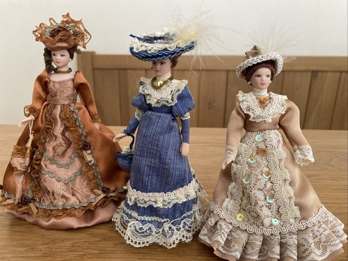 Dolls house victorian ladies - dolls,