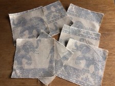 Loom & Last Sample Linen Fabric Patchwork Crafts 6” x 6” Each One 10 Pieces