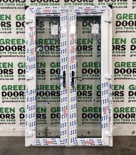 White upvc french - upvc, doors